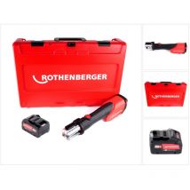 Romax 4000 Máquina de prensar electrohidráulica a batería 18V + Maletín de transporte + 1x Batería 8,0 Ah - Sin cargador incluido - Rothenberger