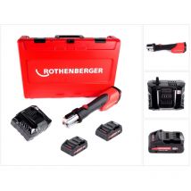 Rothenberger - romax 4000 Sertisseuse sans fil 18V + 2x Batteries 4,0 Ah + Chargeur + Coffret