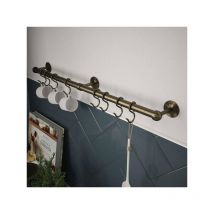 Rothley - Easy-Fit Kitchen Utensil Rail Kit Antique Brass 60cm - Antique Brass
