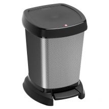 Pattumiera paso con apertura a pedale da 6 lt in colore carbon