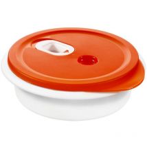 Assiette micro-ondes Rotho Clever 1L Papaya Red