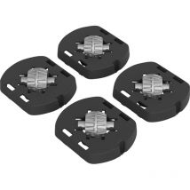 Fussadapter mit Rollen für Box Albris 45 l schwarz 17 x 14 x 3 cm Fussadapter - Rotho