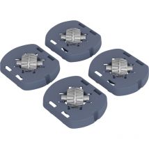 Fussadapter mit Rollen für Box Albris 45 l horizon blue Fussadapter - Rotho