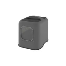 Maison toilette pour chat 57 x 39 x 40 cm - Bac a litiere - Anthracite - Rotho