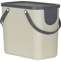 Rotho Mülltrennungssystem Albula 25 L cappuccino Recyclingbehälter Müll- & Abfalleimer