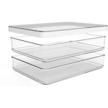 1050990000WS Zubehör oder Teil of Kühl-/Gefrierschrank Transparente Schublade, White - Rotho