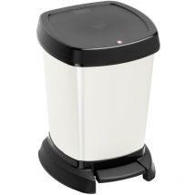Poubelle à pédale Rotho Paso 6L Blanc