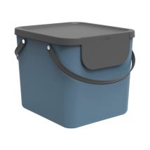 Qfplus - Conteneur de tri sélectif 40L albula bleu