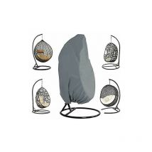 Rotin Osier Housse Imperméable Oeuf Housse Housse Chaise Suspendue Jardin Chaise Etanche À L'Eau À Et La Poussière - 190 X 115Cm (Gris)
