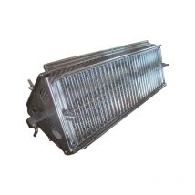 Monster Shop - Rotisserie Dreiecksgrill Edelstahl Grillanhang Korb Kebabs Steaks Grillen Bbq