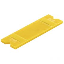 Gluske Bremsklötze 100 x 30 x 4 mm, aus Kunststoff gelb, 1000 Stück Unterlegkeile - Distanzplättchen