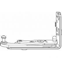 Roto - nt/nx Ecklager Designo K08 deceuninck/kbe/kömmerling/trocal silber rechts