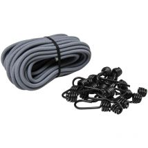 Rullo di tensione elastico 10 m, ø 8mm e 20 ganci