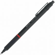 1904442 - Noir - Noir - Clip-on retractable ballpoint pen - Hexagonal - Metal - 0,7 mm - Rotring