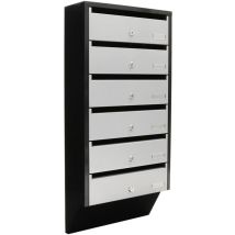 Depot 6 silver / black Zyl.schloss m. 2 Schl.