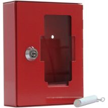 Notschlüsselkasten nsk 1 H150xB120xT38 mm rot Stahl Anzahl Haken 1