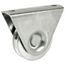 Roue Ø 80 à gorge triangulaire support extérieur AVL - Charge 300 kg - 7000