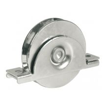 Roue à gorge ronde AVL 120 mm support à encastrer - Charge 300 kg - 918120A
