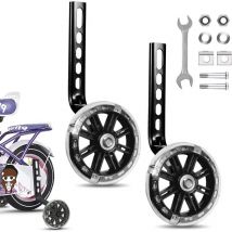 Roue Auxiliaire, Stabilisateur Velo Enfant, Roues Stabilisatrices Vélo Enfant, Vélo Roue Auxiliaire, Roues d'entraînement Réglables, Roulette Velo