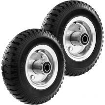 Primematik - Roue de brouette solide 2-pack 70 Kg 8x2.5' 203x64 mm pour charettes chariots et plates-formes de transport