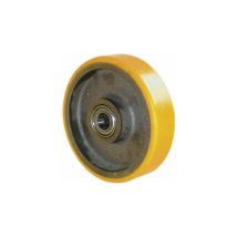 Roue de chariot Pleine Guitel Hervieu Ø 125mm, l. 50mm, Ø alésage 20mm, Roulement à bille, 500kg max ( Prix pour 1 )