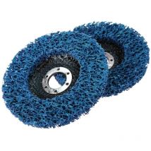 Roue de decapage agressif 125 mm bleu (2 disques)
