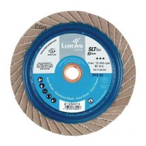 Lukas - Disque à lamelles slt flex d. 125 mm granulation 40 plat inox, acier corindon zirconien spécial