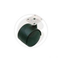 Roue double en nylon avec plaque 30 mm pour les meubles mobiles