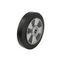 Roue en caoutchouc poids lourd, alu ALEV 125/15K charge 250 kg roue diam. 125mm, trou axial diam. 15mm