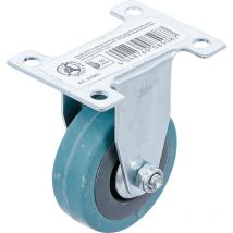 Bgs Do It Yourself - Roue fixe caoutchouc avec soccle à visser ø 50 mm