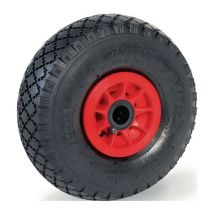 Roue gonflable 70107 d. de la roue 260 mm cap. charge 200 kg roue de rechange Bloc 2 pr roulements