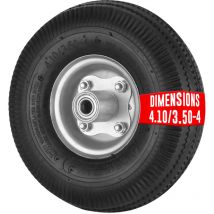 Roue gonflable 260 mm - axe déporté - alésage 16 mm - Roue de diable gonflable