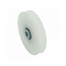 Roue gorge u 10mm - Ø100mm en nylon