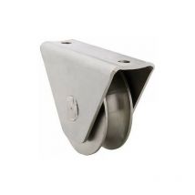 Roue Gorge U Sur Roulement Pour Portail 20mm En Applique - Ø120mm - Acier