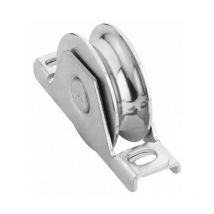 Roue gorge u sur roulement pour portail 20mm à encastrer - Ø120mm