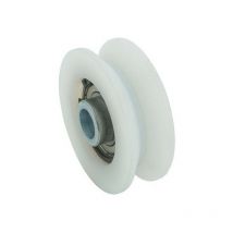 Roue gorge v 20mm - Ø80mm en nylon