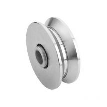 Roue gorge v 20mm - Ø90mm en acier