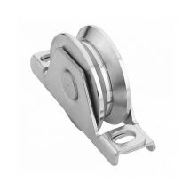 Roue gorge v pour portail 20mm à encastrer - Ø80mm