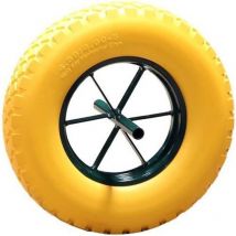 Roue increvable jante en métal 40 cm