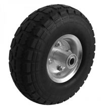 Linxor - Roue increvable pour chariot 25 x 8 cm - Axe 16 mm