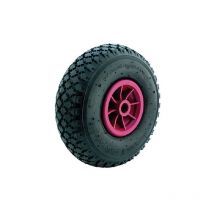 DFL - Roue pneumatique pour chariots mm.250 avec disque en plastique antichoc