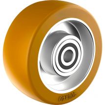 Roue polyuréthane jante aluminium 100 x 40 alésage 15 longueur de moyeu 40 mm