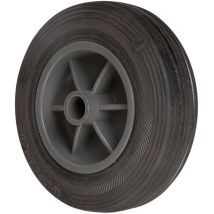 Roue de manutention – diamètre 100 mm – caoutchouc standard noir – Roue pour matériel d'atelier