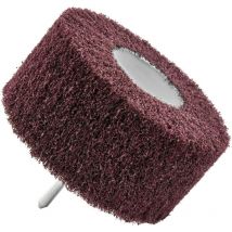 Roue mousse abrasive pour perceuse-visseuse Dim Ø100x45mm / Gr : 80 / tige 6mm - Tivoly