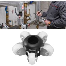 Treetalk - Roues de guidage de 90mm, couvercle de protection, roues de guidage durables pour caméra d'inspection de tuyaux d'égout de 23mm