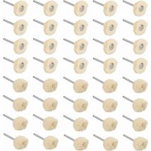 Roues de Polissage en Coton Tampon à Polir Pour Nettoyage Bijoux Collier Boucle d'Oreille Bracelet et Surface Métallique et Marbre Outils de