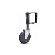 Roues de Portail pour Portail en Bois - Roulette de Portail Robuste à Ressort pour Portail Pivotant - Petite Roue de Support de Clôture avec Plaque