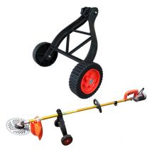 Laoa - Roues de Support pour Coupe-Bordures, Roues de Support Ajustables,Accessoire pour débroussailleuse (Black)