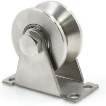 Roues en Acier avec Rainure en v, Poulie de Levage, Poulies pour Cordes en Acier, Poulie Inox Poulie, Roulette à Rainure en v, Diamètre de la Poulie