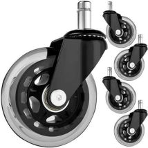 Ruote Per Sedia Da Ufficio - 5 Pz. Malatec 22077